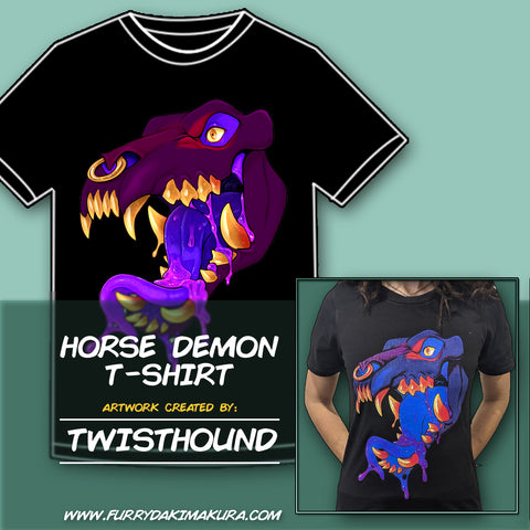 Horse Demon T-Shirt by TwistedHound