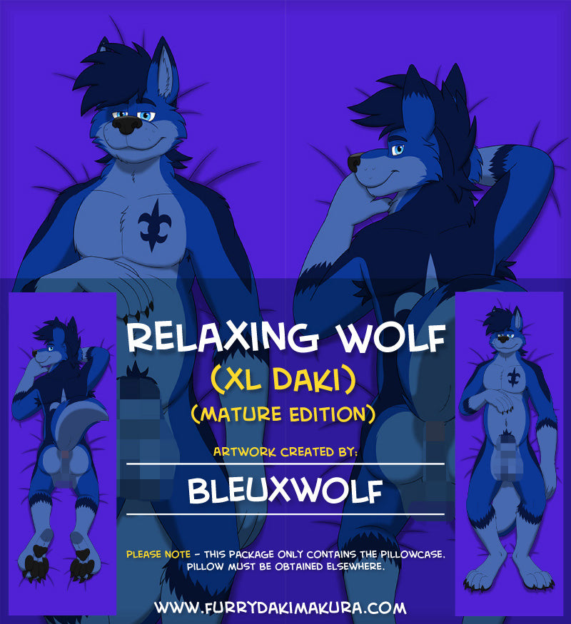 Relaxing Wolf by Bleuxwolf